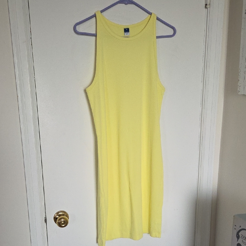 Old Navy Yellow Sleeveless Dress